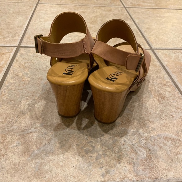 Korks Kork-Ease Annaleigh Wood Clogs platform Sandals Size 6 - Picture 5 of 7